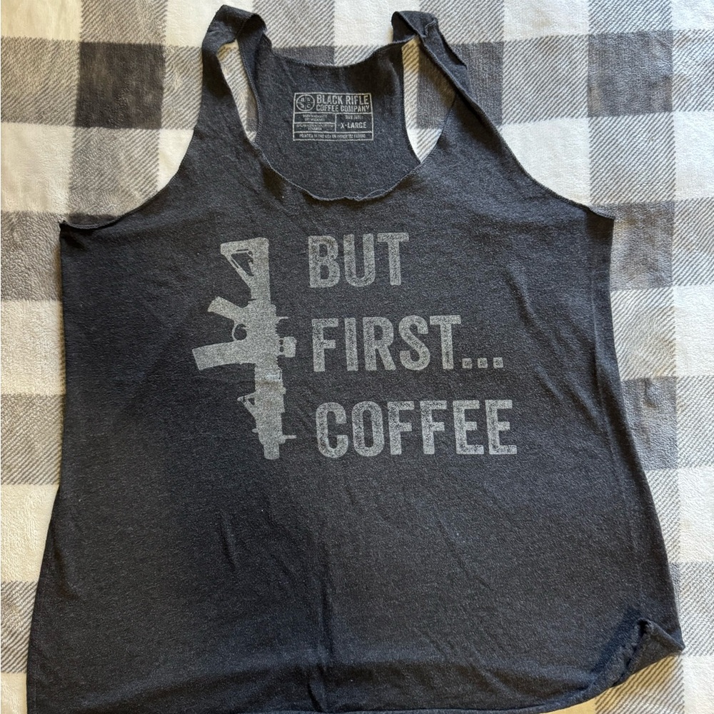Women's Gray Muscle Tee